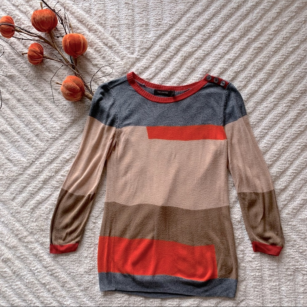 The Limited | Fall Colorblock Sweater | Women’s S